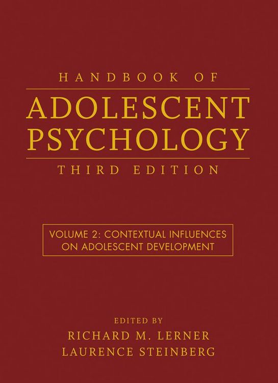 Produktbild: Handbook of Adolescent Psychology, Volume 2