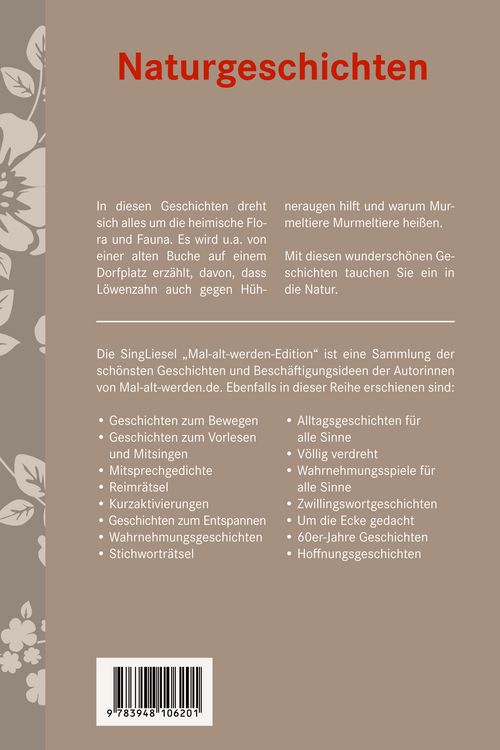 Produktbild: Demenz Besch&auml;ftigung - Naturgeschichten f&uuml;r Senioren