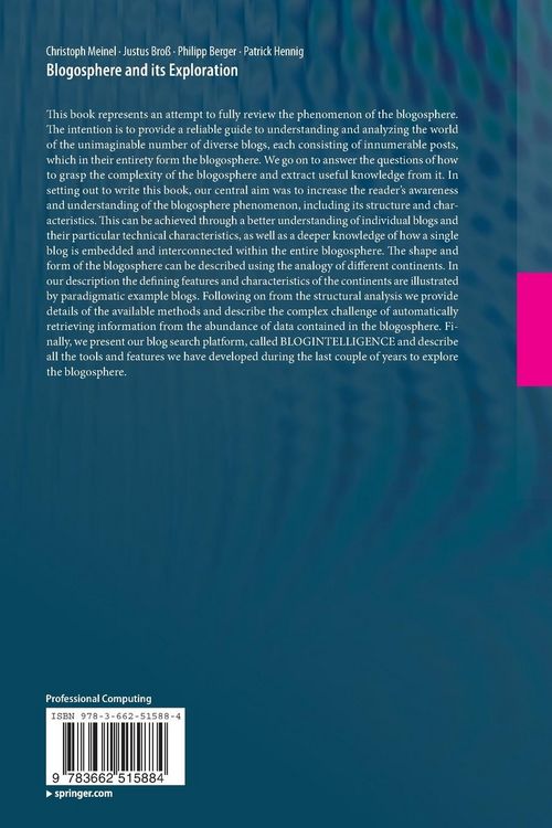 Produktbild: Blogosphere and its Exploration