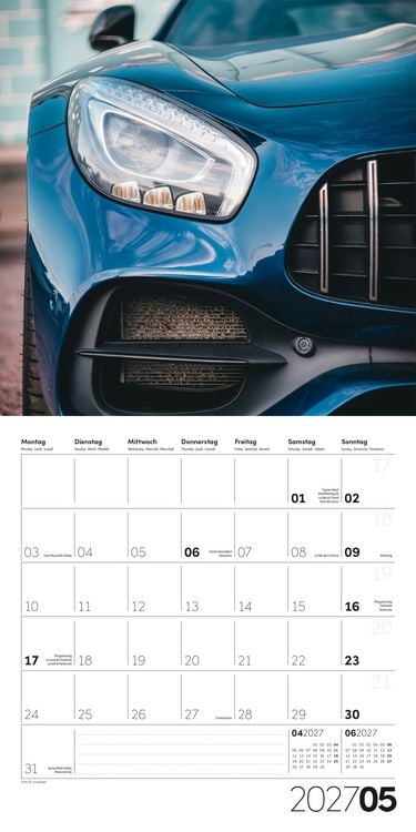 Produktbild: Die Farbe Blau Kalender 2027 - 30x30 - Art12