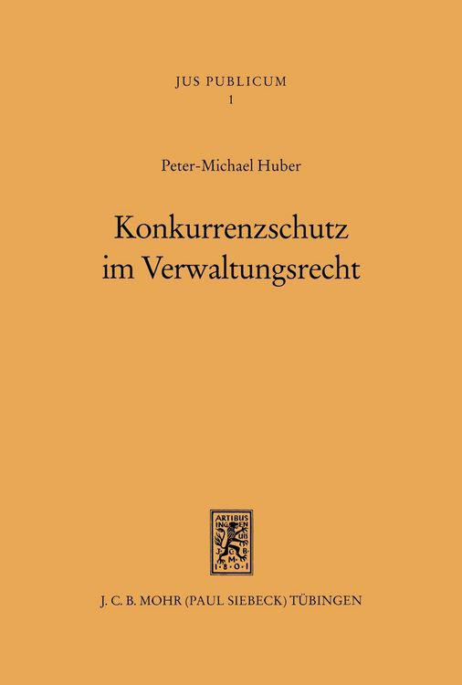 Produktbild: Konkurrenzschutz im Verwaltungsrecht
