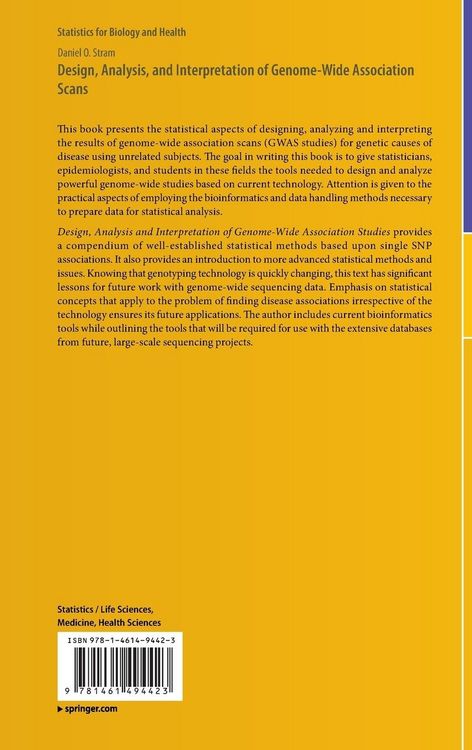Produktbild: Design, Analysis, and Interpretation of Genome-Wide Association Scans