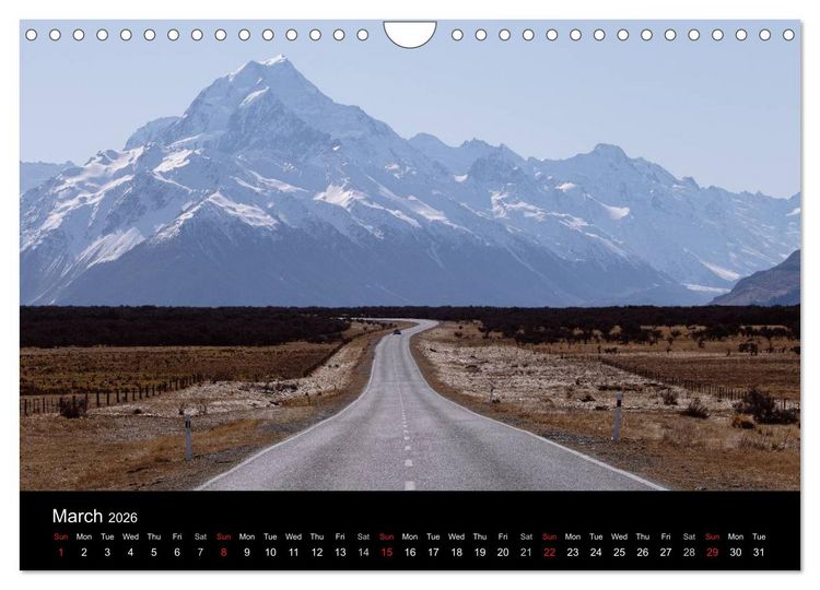 Produktbild: South Island of New Zealand (Wall Calendar 2026 DIN A4 landscape), CALVENDO 12 Month Wall Calendar