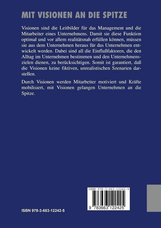 Produktbild: Mit Visionen an die Spitze