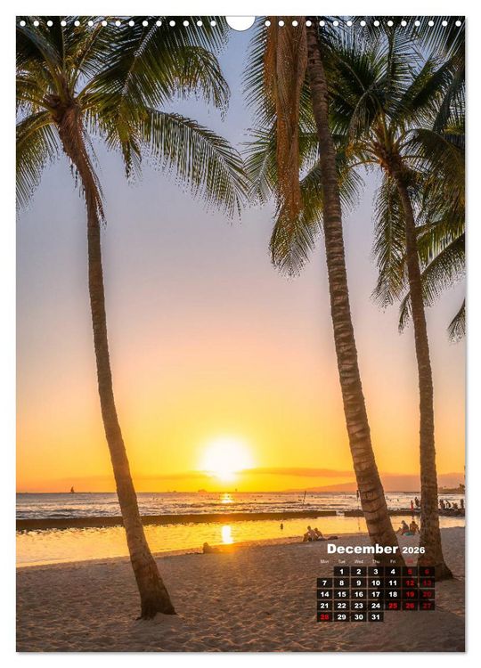 Produktbild: Beautiful Hawaii (Wall Calendar 2026 DIN A3 portrait), CALVENDO 12 Month Wall Calendar