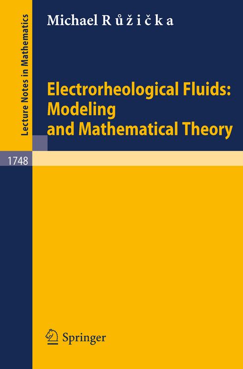 Produktbild: Electrorheological Fluids: Modeling and Mathematical Theory