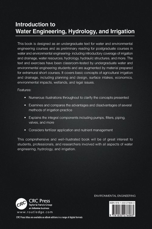 Produktbild: Introduction to Water Engineering, Hydrology, and Irrigation