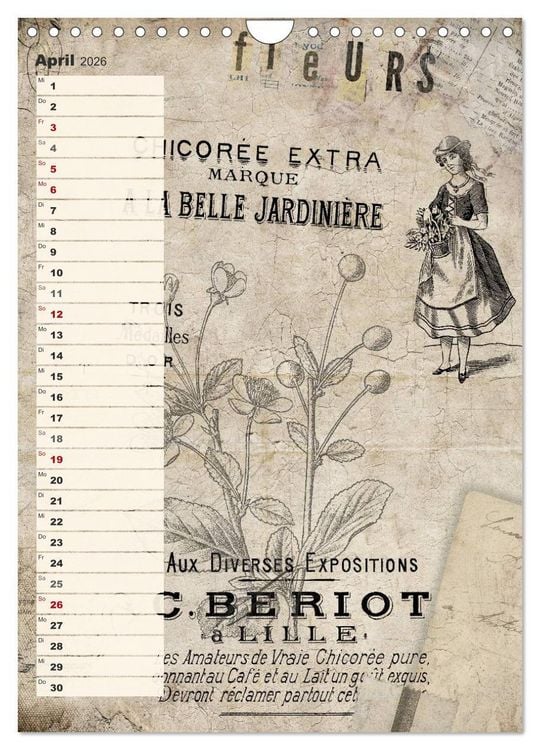 Produktbild: Vintage Welten (Wandkalender 2026 DIN A4 hoch), CALVENDO Monatskalender