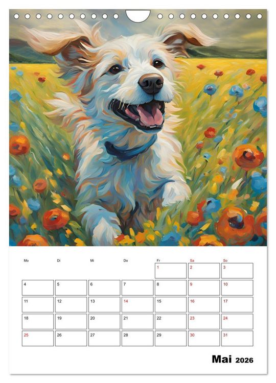 Produktbild: Hundezauber (Wandkalender 2026 DIN A4 hoch), CALVENDO Monatskalender