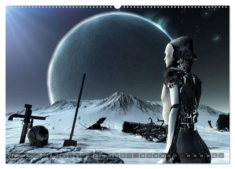 Produktbild: Planetare Traumwelten (Wandkalender 2026 DIN A2 quer), CALVENDO Monatskalender