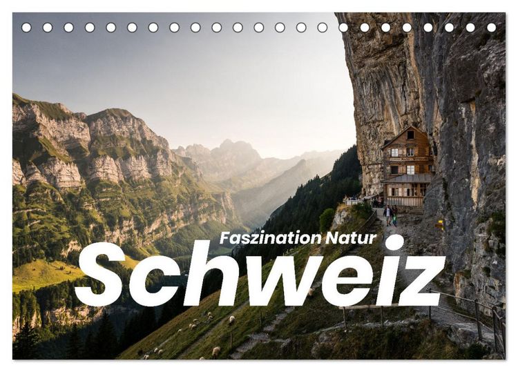 Produktbild: Schweiz - Faszination Natur (Tischkalender 2026 DIN A5 quer), CALVENDO Monatskalender