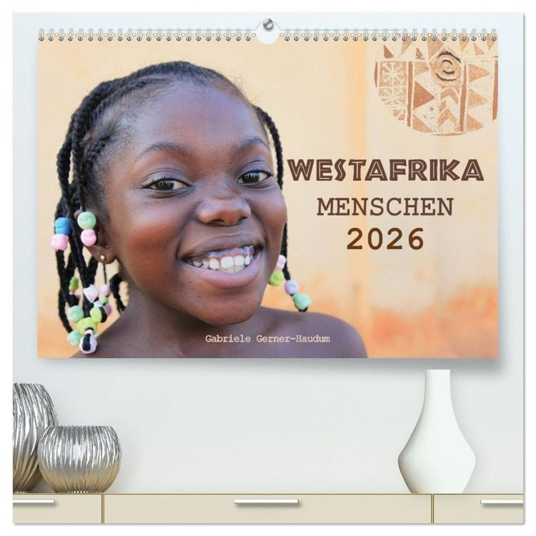 Produktbild: Westafrika Menschen 2026 (hochwertiger Premium Wandkalender 2026 DIN A2 quer), Kunstdruck in Hochglanz