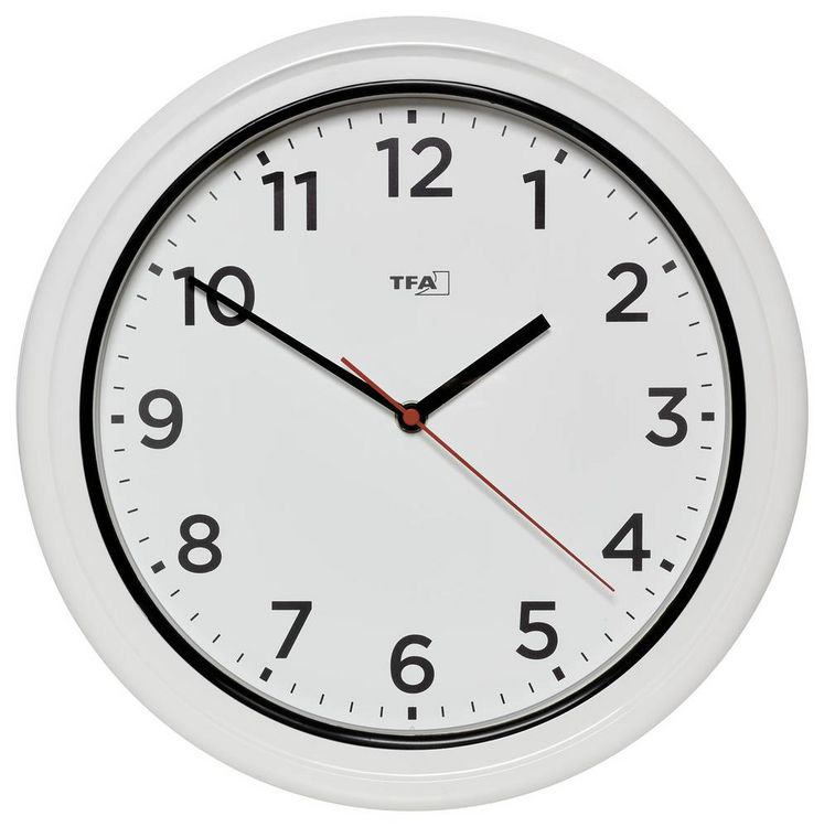 Produktbild: TFA Dostmann 60.3078.02 Quarz Outdooruhr 33mm x 52mm Wei&szlig; spritzwassergesch&uuml;tzt