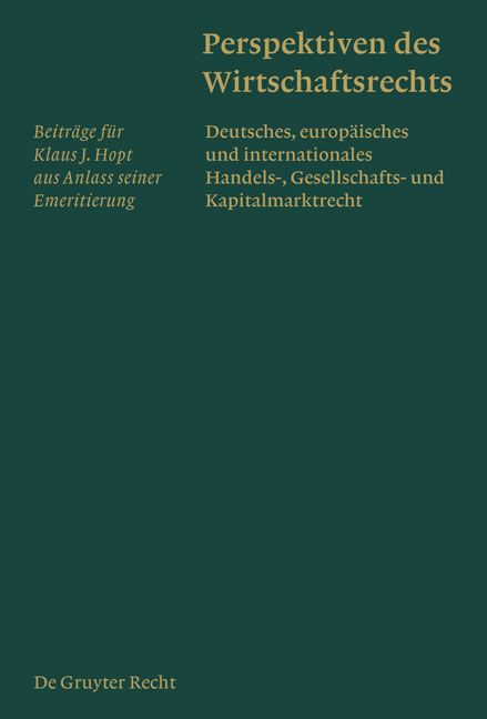 Produktbild: Perspektiven des Wirtschaftsrechts