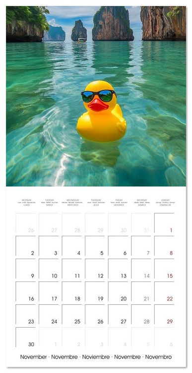 Produktbild: Yellow Travelers (Wall Calendar 2026 12 &times; 12 Inch) CALVENDO 12 Month Wall Calendar