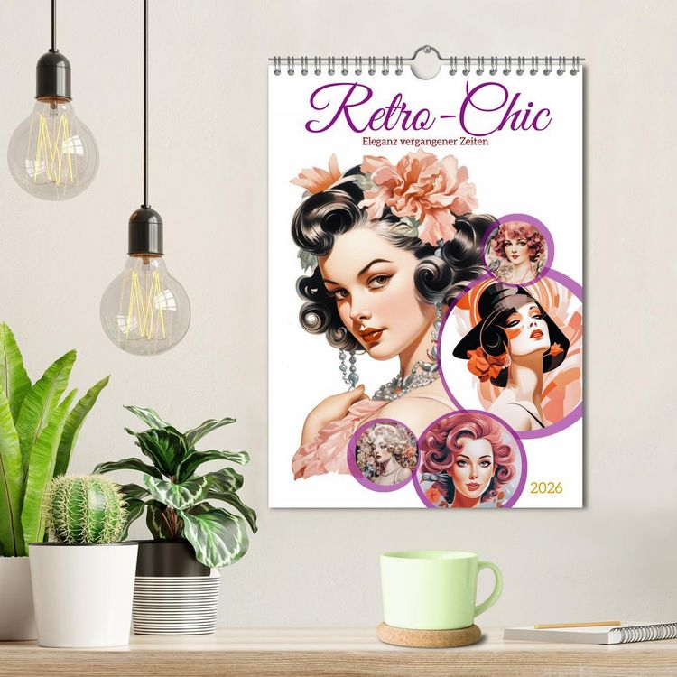 Produktbild: Retro Chic (Wandkalender 2026 DIN A4 hoch), CALVENDO Monatskalender