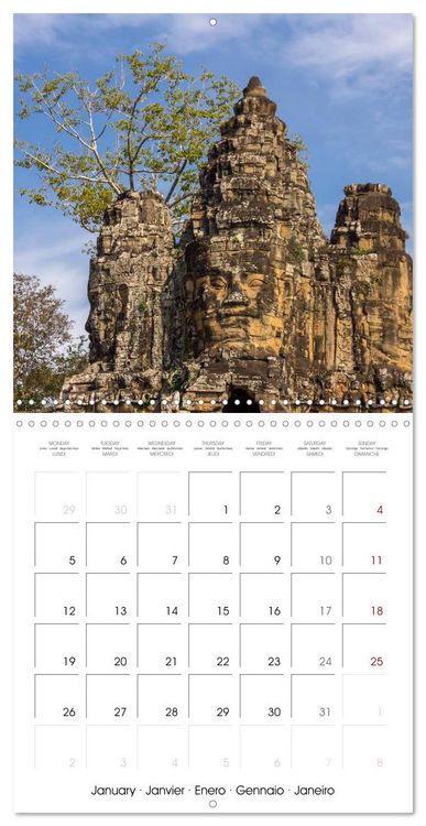 Produktbild: ANGKOR, TEMPLE IN THE JUNGLE (Wall Calendar 2026 12 &times; 12 Inch) CALVENDO 12 Month Wall Calendar