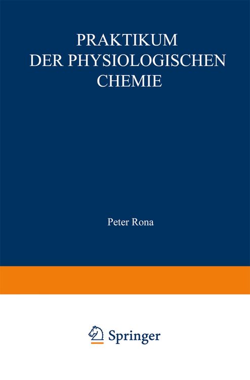 Produktbild: Praktikum der physiologischen Chemie