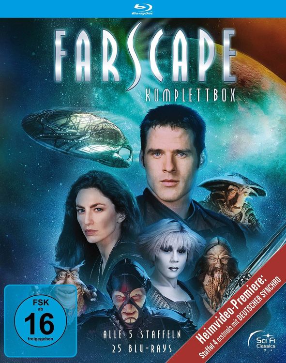 Produktbild: Farscape - Verschollen im All: Komplettbox (Alle 5 Staffeln mit deutscher Synchro) [25 BRs]