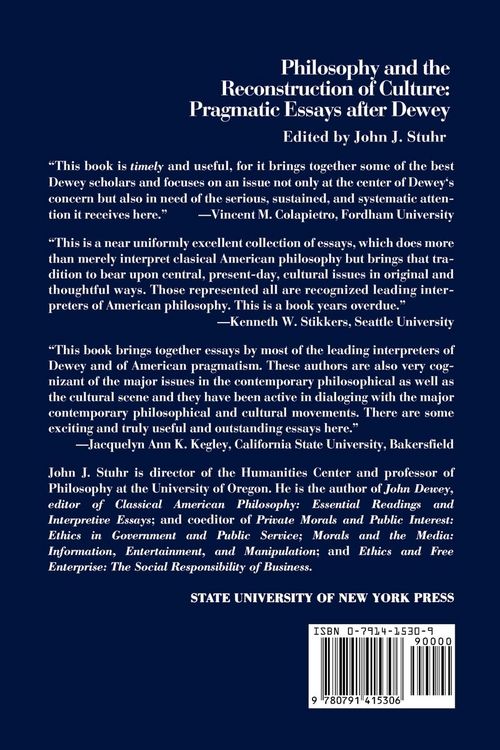 Produktbild: Philosophy and the Reconstruction of Culture
