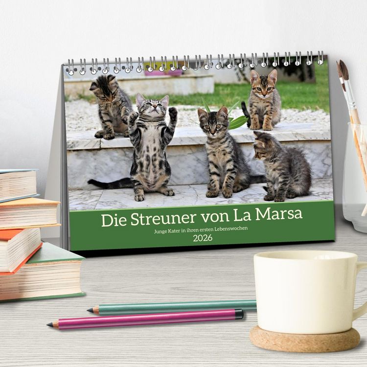 Produktbild: Die Streuner von La Marsa (Tischkalender 2026 DIN A5 quer), CALVENDO Monatskalender
