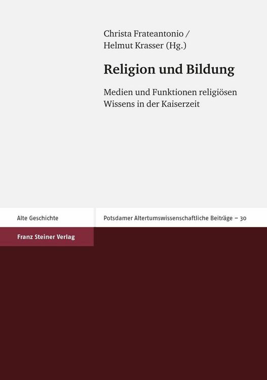 Bild vom Artikel Religion und Bildung vom Autor Christa Frateantonio