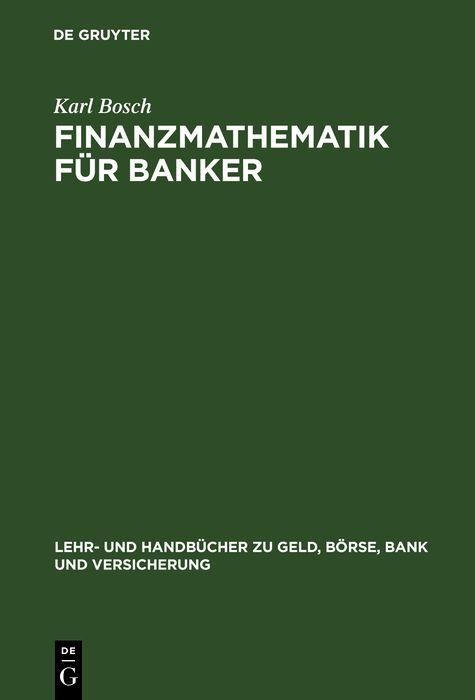 Produktbild: Finanzmathematik f&uuml;r Banker