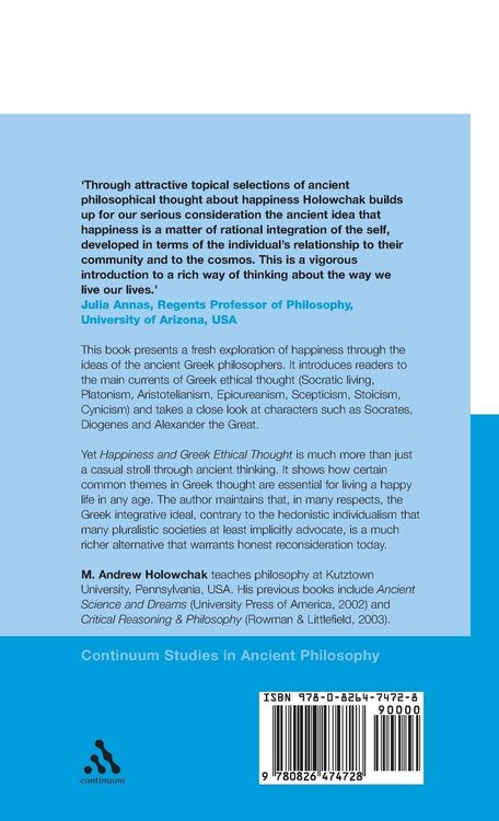 Produktbild: Happiness and Greek Ethical Thought