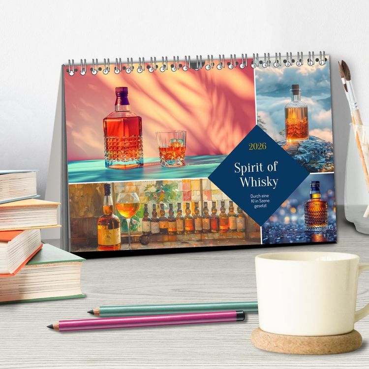 Produktbild: Spirit of Whisky (Tischkalender 2026 DIN A5 quer), CALVENDO Monatskalender