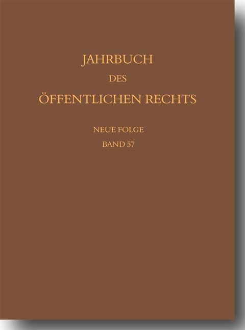 Produktbild: Jahrbuch des &ouml;ffentlichen Rechts der Gegenwart. Neue Folge