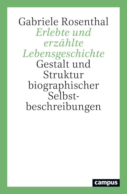 Produktbild: Erlebte und erz&auml;hlte Lebensgeschichte