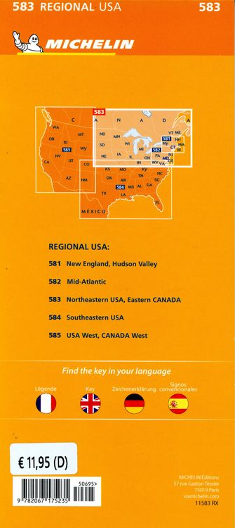 Produktbild: Michelin USA Nord-Ost, Kanada Ost