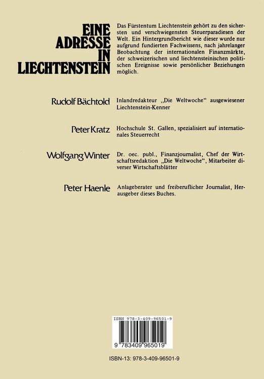 Produktbild: Eine Adresse in Liechtenstein