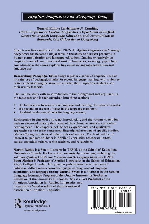 Produktbild: Researching Pedagogic Tasks