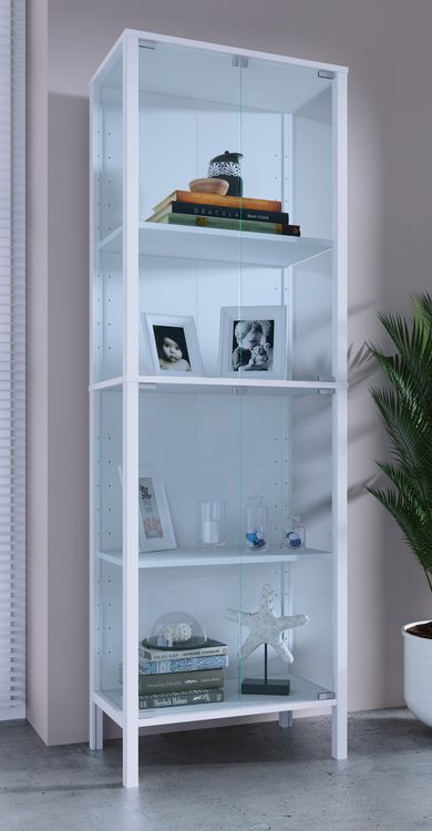 Produktbild: Glasvitrine Jensol hoch Schrank stehend