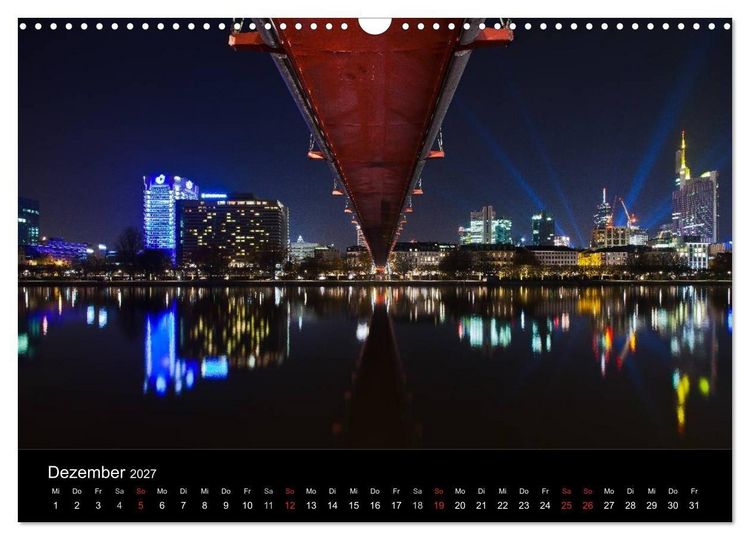 Produktbild: Frankfurt Skylights 2027 (Wandkalender 2027 DIN A3 quer), CALVENDO Monatskalender