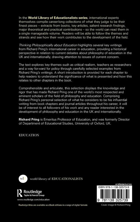 Produktbild: Thinking Philosophically about Education