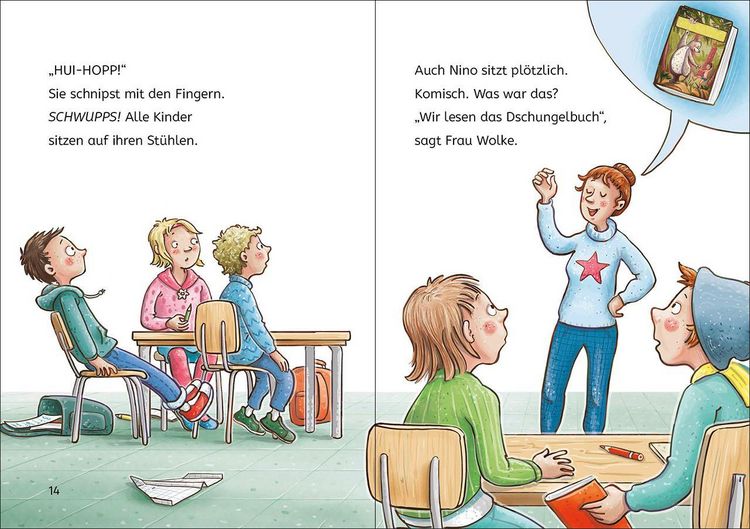 Produktbild: Lesel&ouml;wen 1. Klasse - Hilfe, unsere Lehrerin kann zaubern!