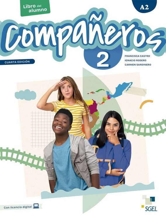 Produktbild: Compa&ntilde;eros 2 - Cuarta edici&oacute;n. Kursbuch + Code
