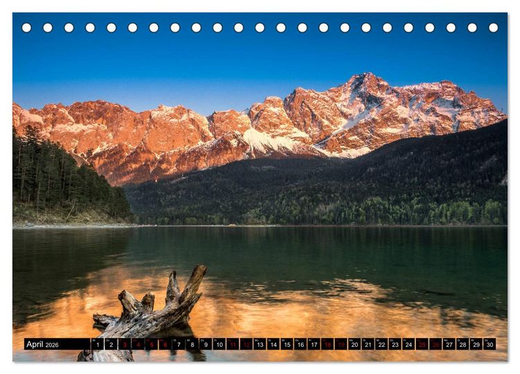 Produktbild: Traumhafte Alpen (Tischkalender 2026 DIN A5 quer), CALVENDO Monatskalender