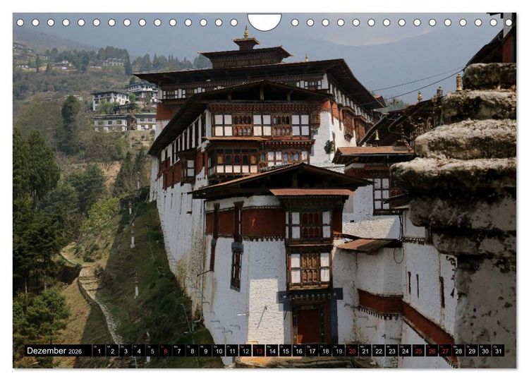 Produktbild: Druk Yul - Szenen aus Bhutan (Wandkalender 2026 DIN A4 quer), CALVENDO Monatskalender
