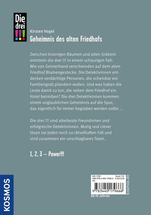 Produktbild: Die drei !!!,116, Geheimnis des alten Friedhofs