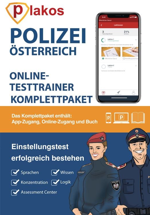 Produktbild: Polizei &Ouml;sterreich Einstellungstest Komplettpaket
