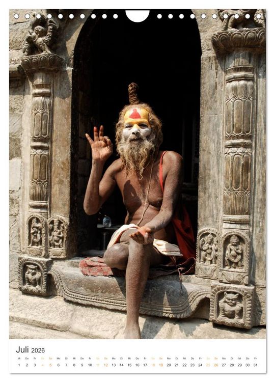 Produktbild: Menschen in Nepal (Wandkalender 2026 DIN A4 hoch), CALVENDO Monatskalender