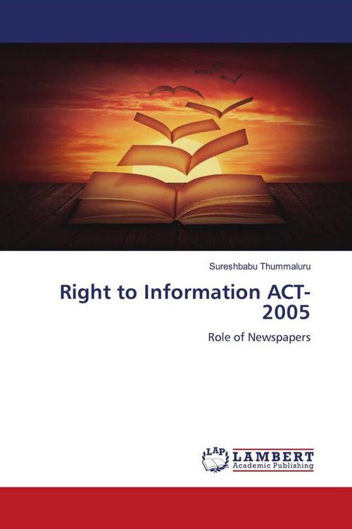 Produktbild: Right to Information ACT-2005