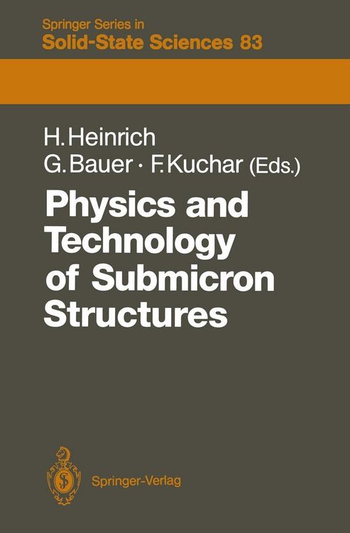 Produktbild: Physics and Technology of Submicron Structures