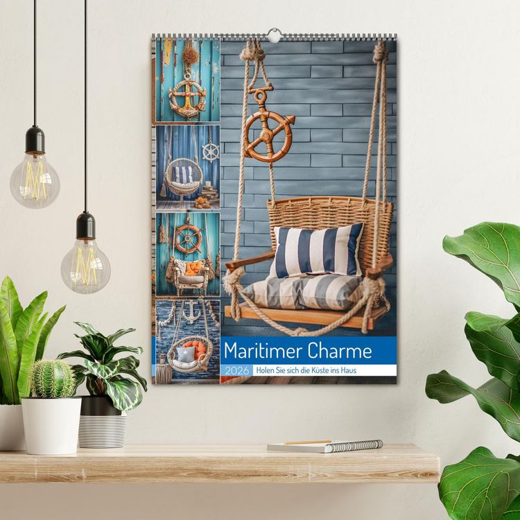 Produktbild: Maritimer Charme (Wandkalender 2026 DIN A2 hoch), CALVENDO Monatskalender