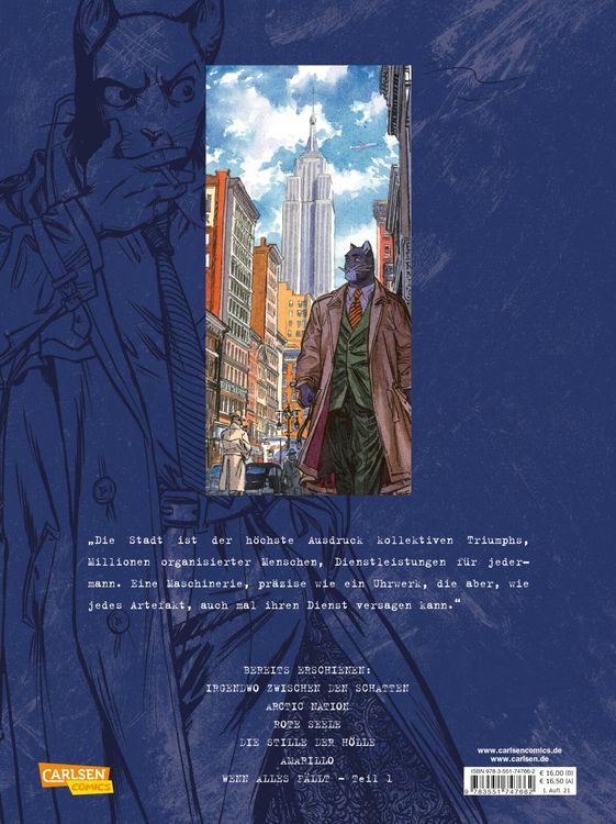 Produktbild: Blacksad 6: Wenn alles f&auml;llt &ndash; Teil 1
