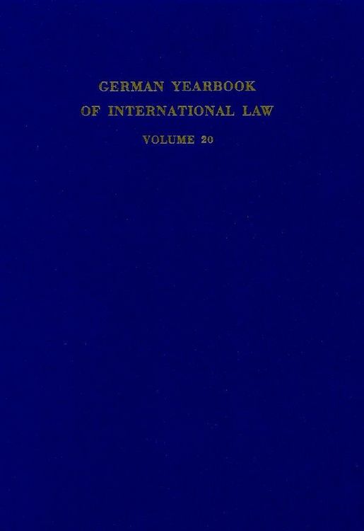 Produktbild: German Yearbook of International Law - Jahrbuch f&uuml;r Internationales Recht.