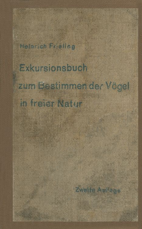 Produktbild: Exkursionsbuch zum Bestimmen der V&ouml;gel in freier Natur nach ihrem Lebensraum geordnet. F&uuml;r Laien und Fachleute